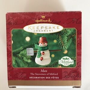 Hallmark Keepsake Ornament - Max the Snowman of Mitford 2000